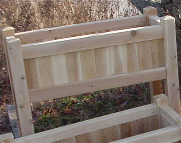 36" White Cedar Planters w/ Legs Set of 2